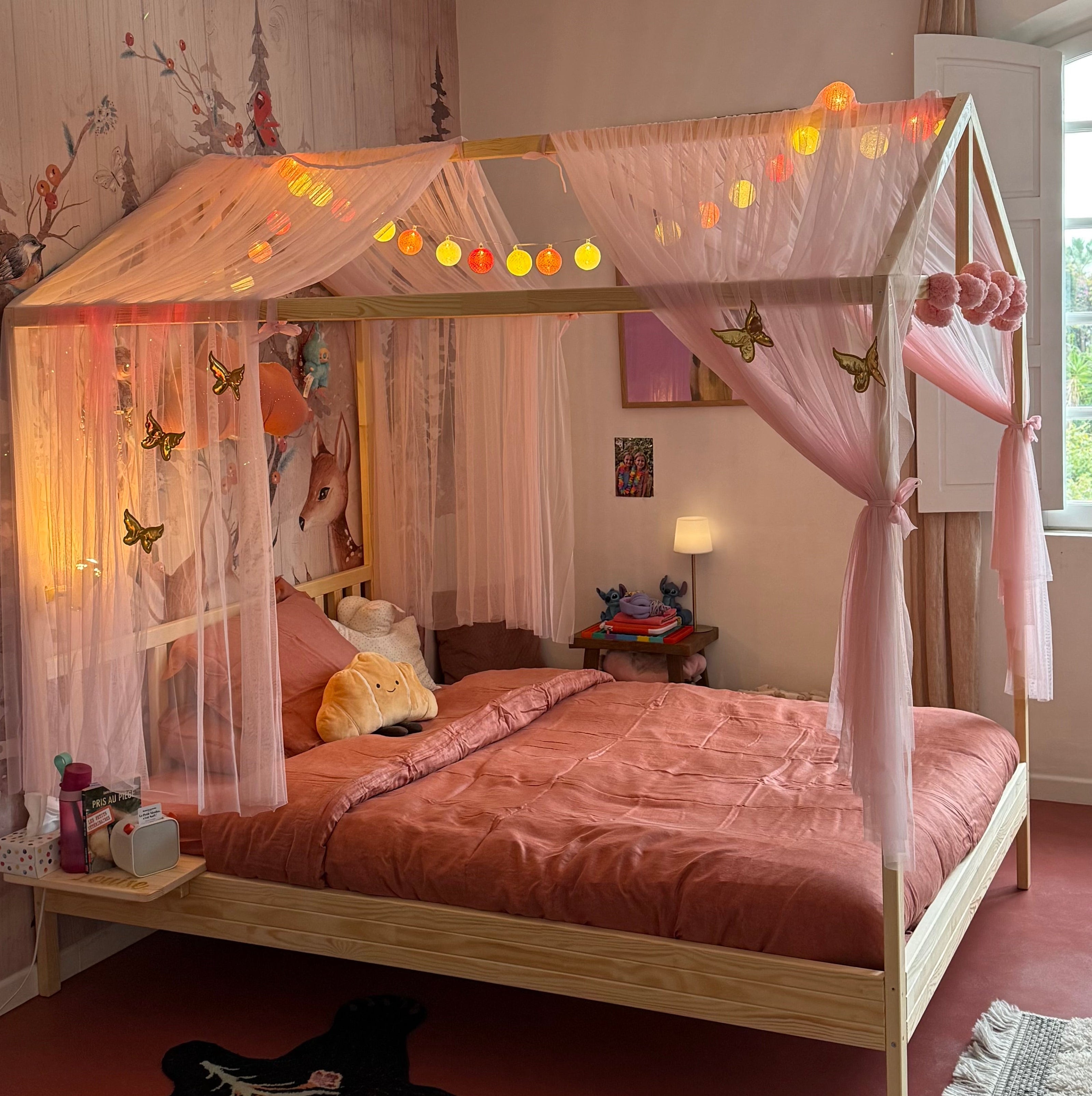 Lit enfant / ado Girafe en bois massif