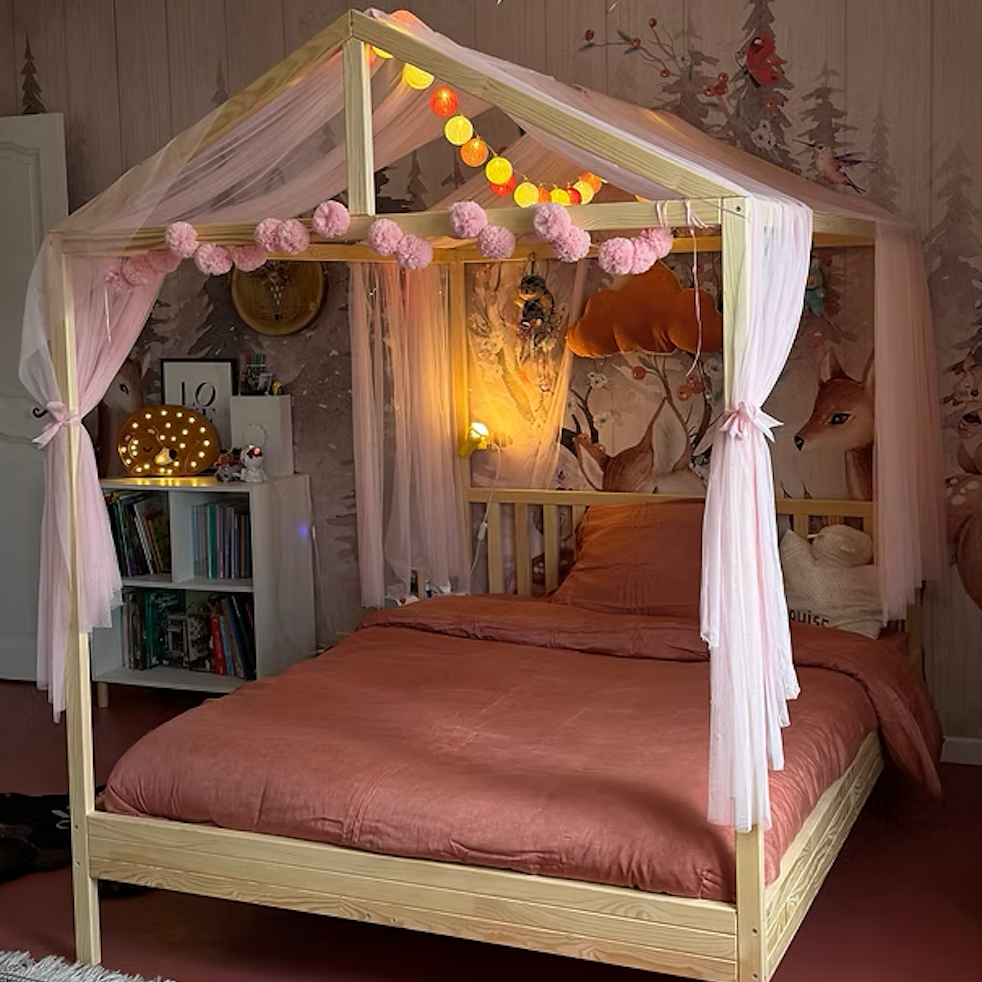 Lit enfant / ado Girafe en bois massif