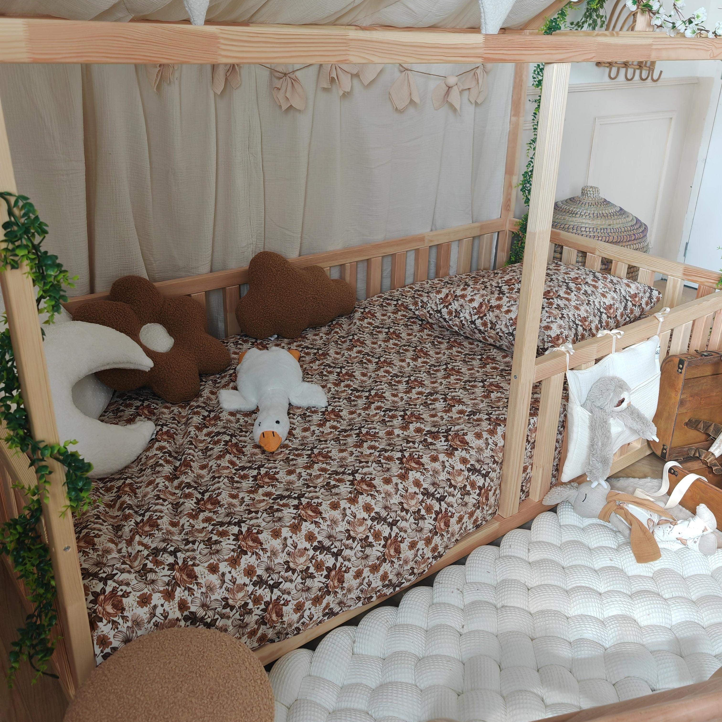 Lit cabane enfant en pin massif fabrication française