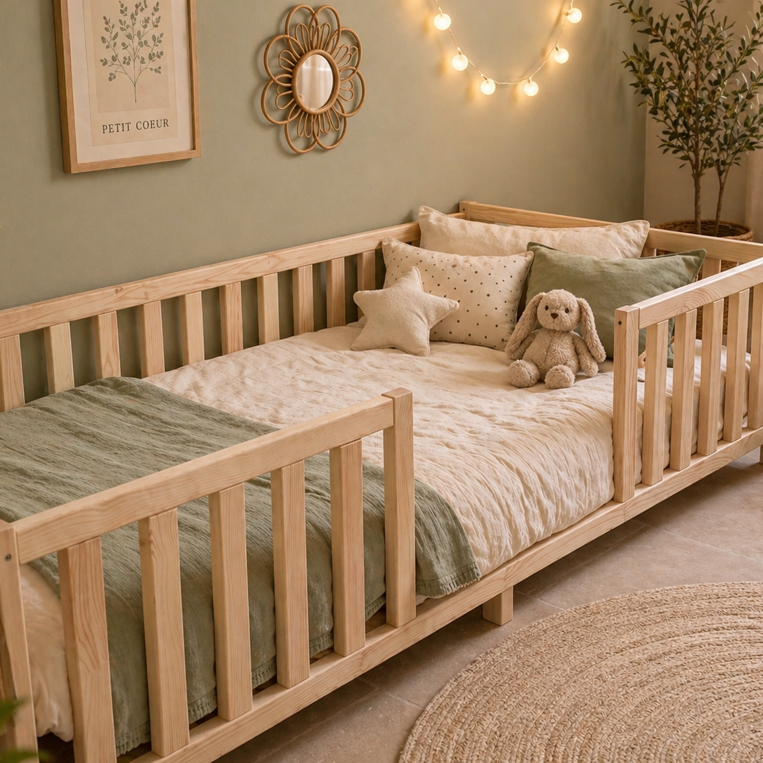Lit Ourson en bois massif