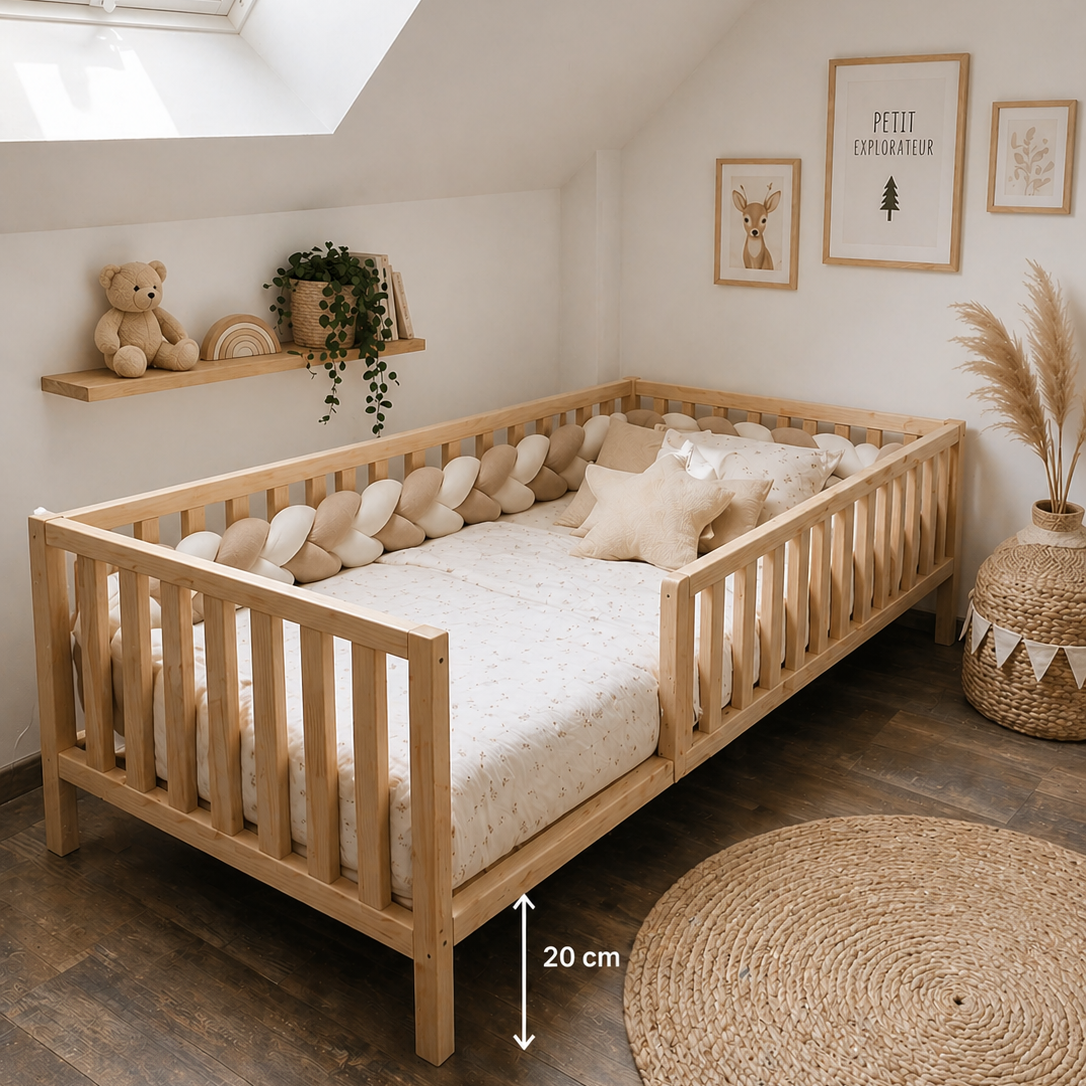 Lit Ourson en bois massif